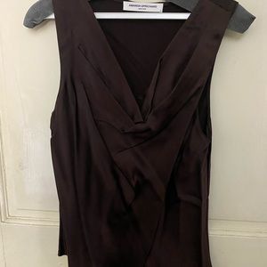 Amanda uprichard brown silk blouse